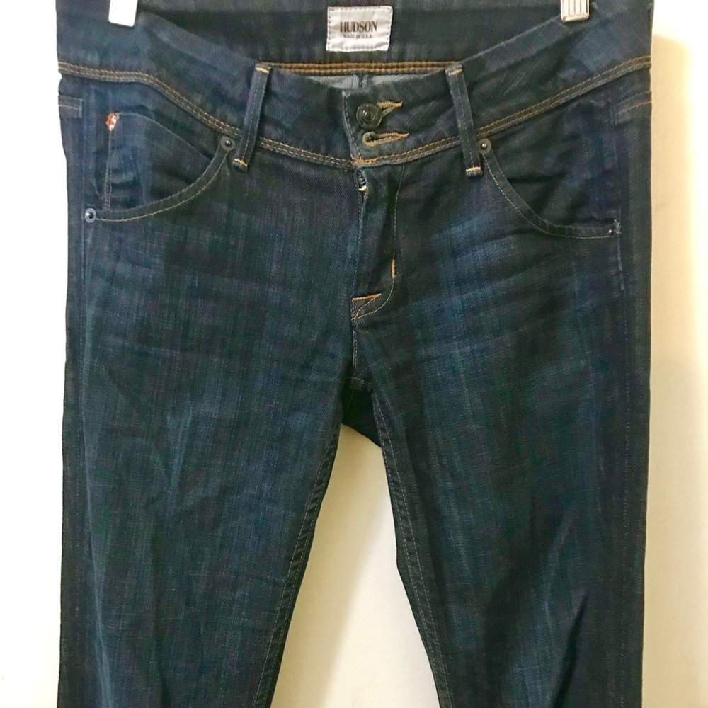 PRE- OWNED Hudson 
Collin Mid-Rise Skinny Jeans
